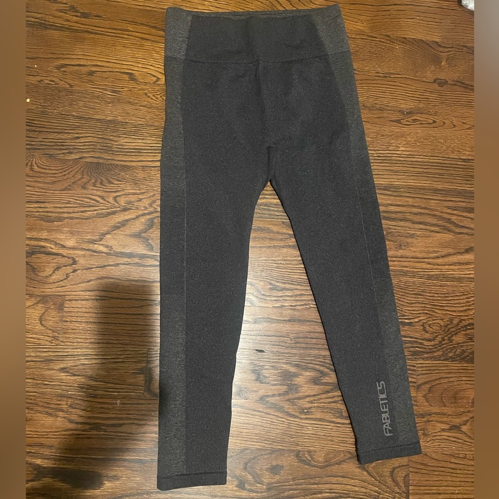 Fabletics Dark Grey Leggings Athletic Stretch